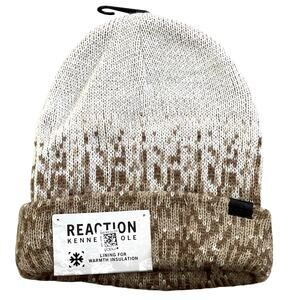 Reaction Kenneth Cole Ombre Intarsia Knit Beanie - Khaki - One Size - $45
